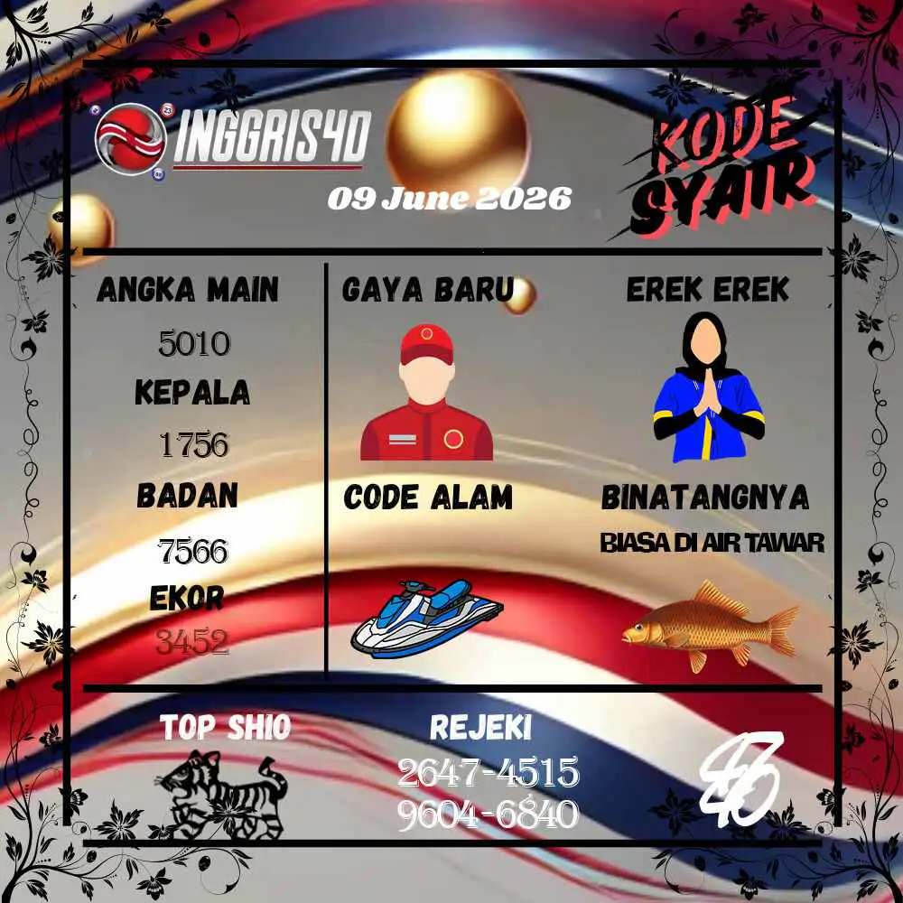 Kode Syair Inggris4D Pools Juni 2026
